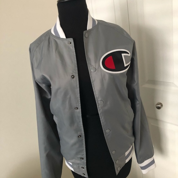 champion life satin baseball jacket